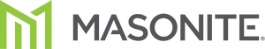 Masonite logo feature a bright green and black design