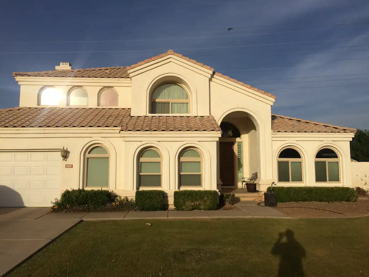 Spacious house with arched windows installed by A Pro Windows & Doors